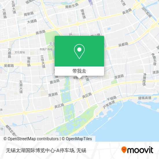 无锡太湖国际博览中心-A停车场地图