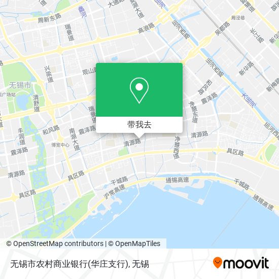 无锡市农村商业银行(华庄支行)地图