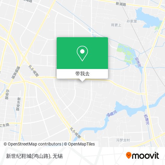 新世纪鞋城(鸿山路)地图