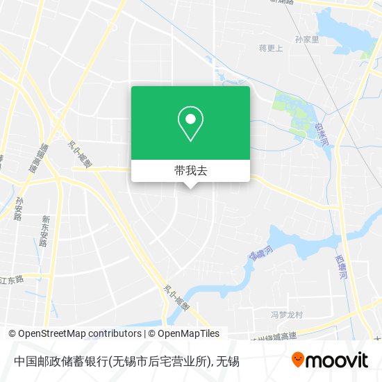 中国邮政储蓄银行(无锡市后宅营业所)地图