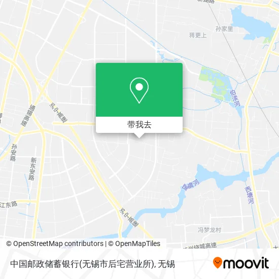 中国邮政储蓄银行(无锡市后宅营业所)地图