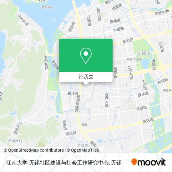 江南大学-无锡社区建设与社会工作研究中心地图