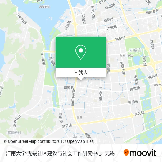 江南大学-无锡社区建设与社会工作研究中心地图