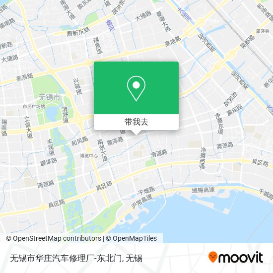 无锡市华庄汽车修理厂-东北门地图
