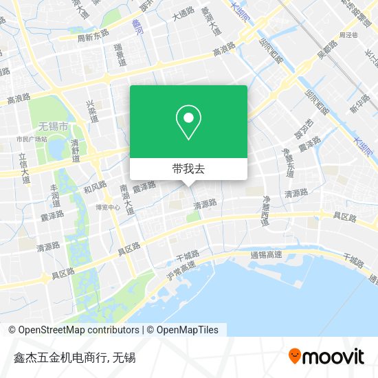 鑫杰五金机电商行地图