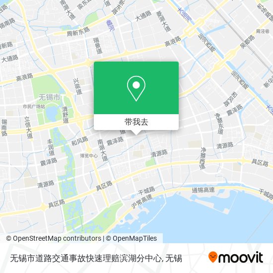 无锡市道路交通事故快速理赔滨湖分中心地图