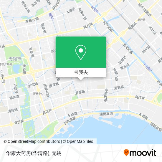 华康大药房(华清路)地图