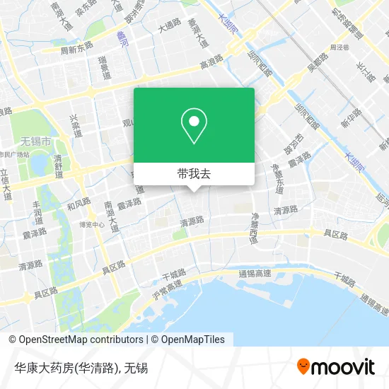 华康大药房(华清路)地图