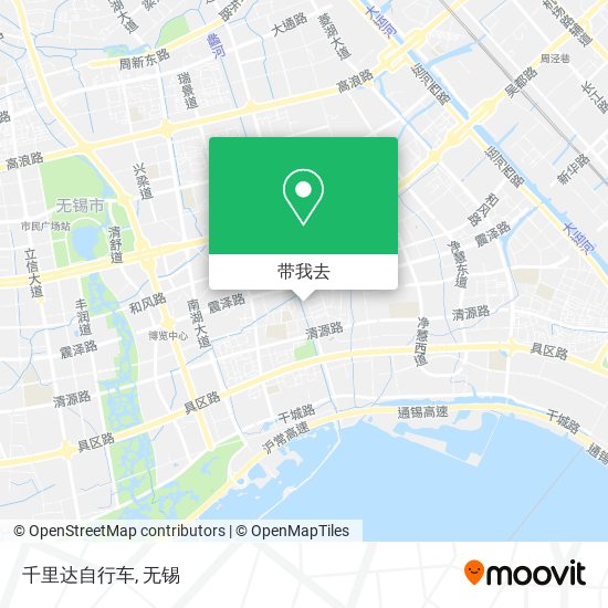 千里达自行车地图