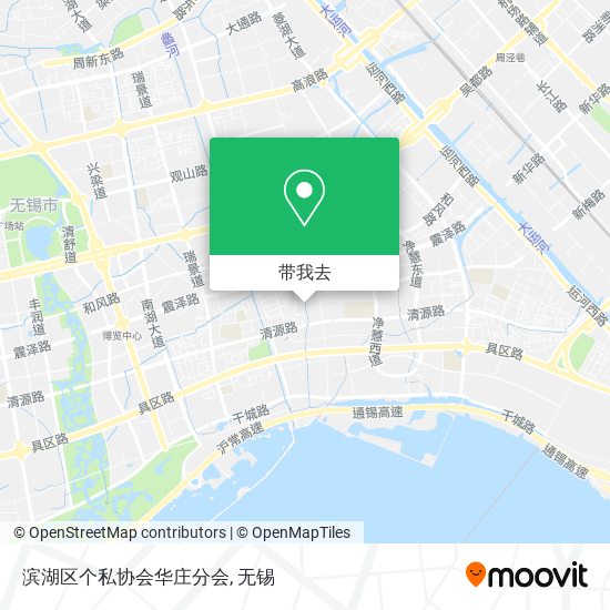 滨湖区个私协会华庄分会地图