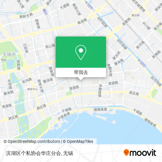 滨湖区个私协会华庄分会地图