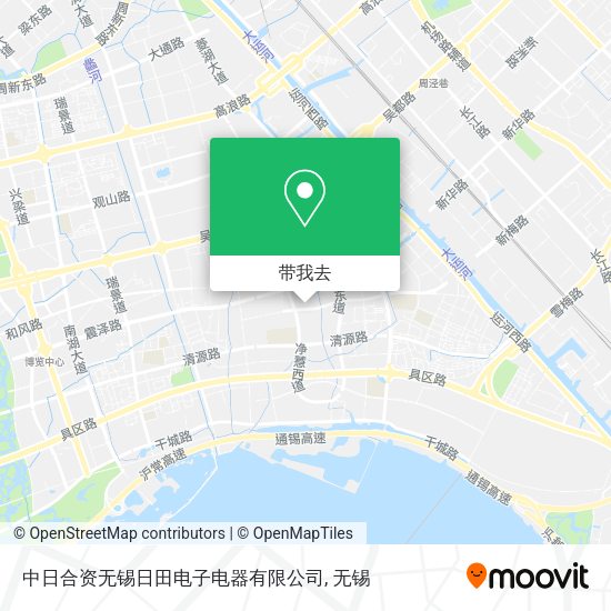 中日合资无锡日田电子电器有限公司地图
