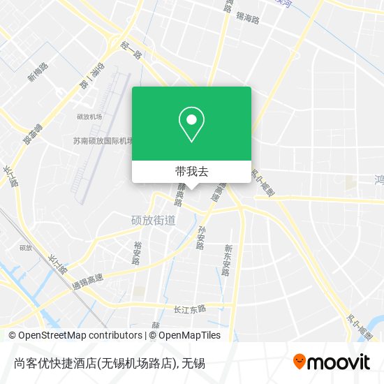 尚客优快捷酒店(无锡机场路店)地图