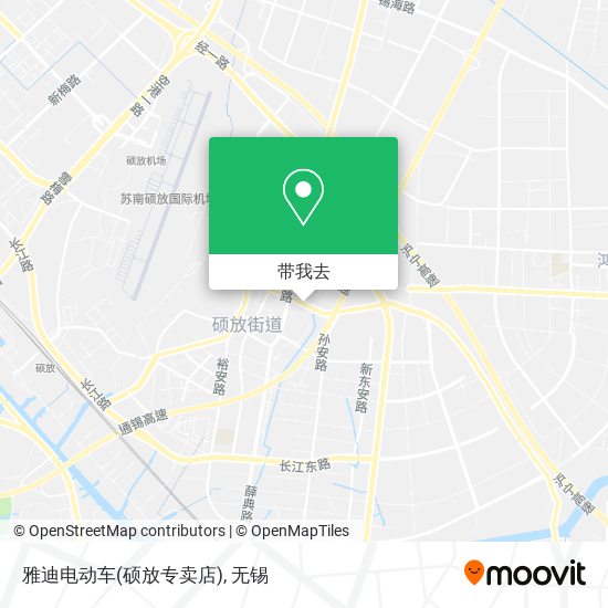 雅迪电动车(硕放专卖店)地图