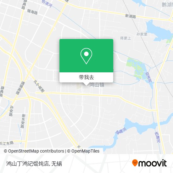 鸿山丁鸿记馄饨店地图