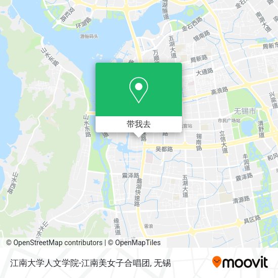 江南大学人文学院-江南美女子合唱团地图