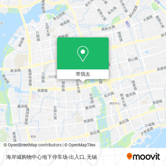 海岸城购物中心地下停车场-出入口地图