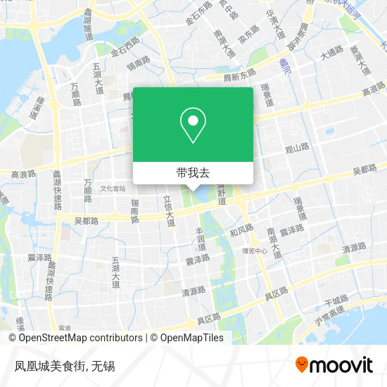 凤凰城美食街地图