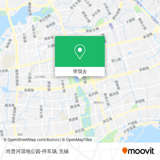 尚贤河湿地公园-停车场地图