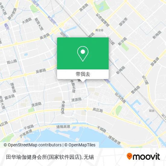 田华瑜伽健身会所(国家软件园店)地图