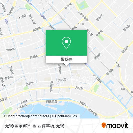 无锡(国家)软件园-西停车场地图