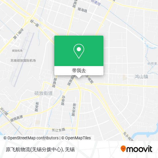 原飞航物流(无锡分拨中心)地图