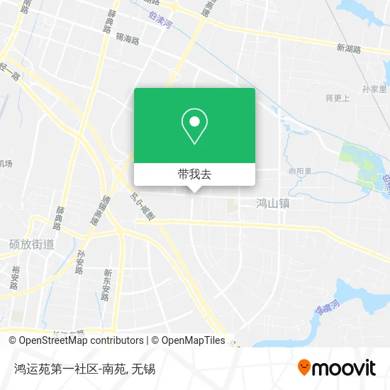鸿运苑第一社区-南苑地图
