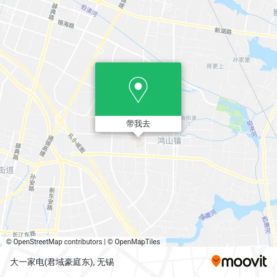 大一家电(君域豪庭东)地图
