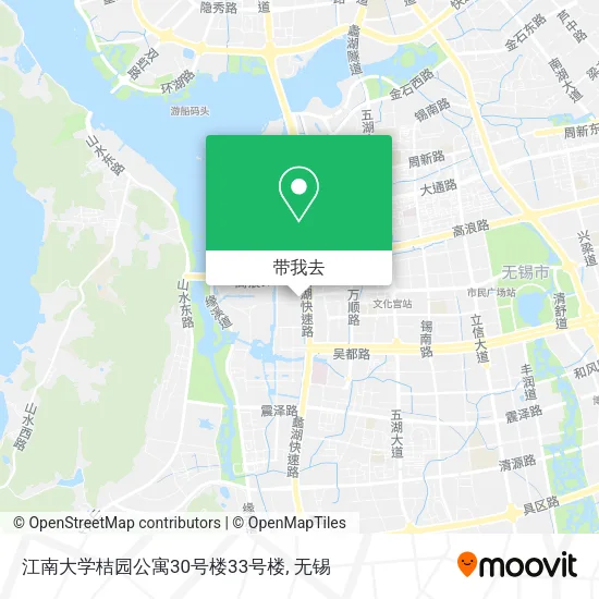 江南大学桔园公寓30号楼33号楼地图