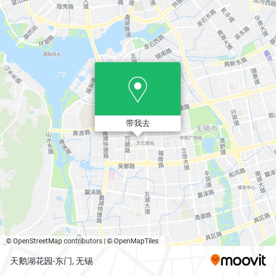 天鹅湖花园-东门地图