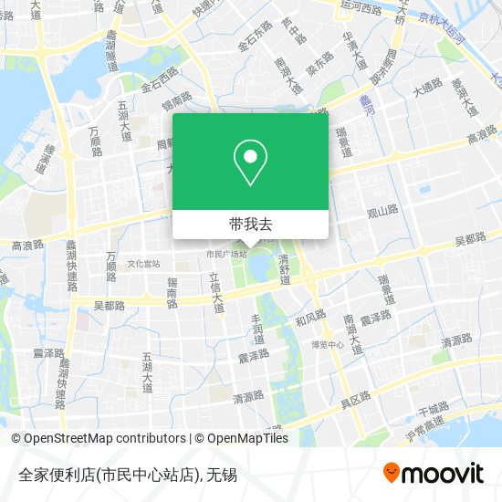 全家便利店(市民中心站店)地图