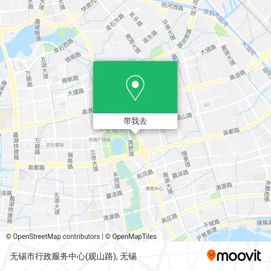 无锡市行政服务中心(观山路)地图