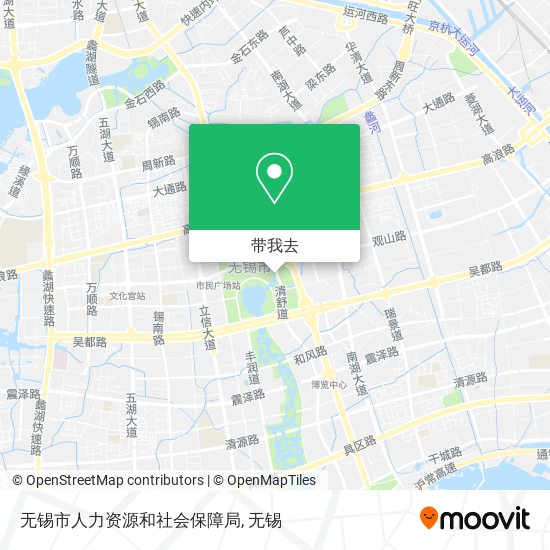 无锡市人力资源和社会保障局地图
