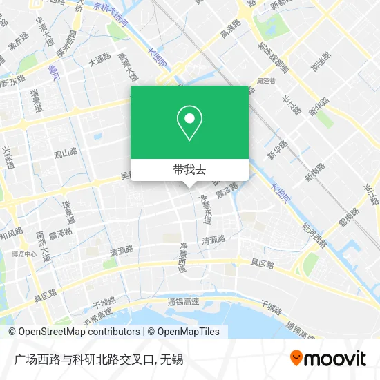 广场西路与科研北路交叉口地图