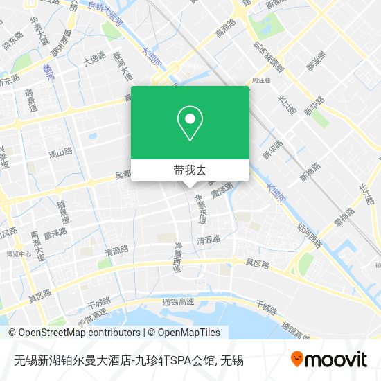 无锡新湖铂尔曼大酒店-九珍轩SPA会馆地图