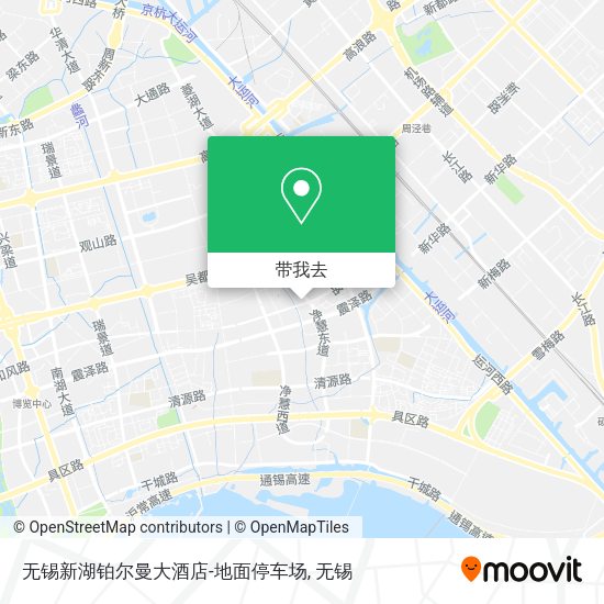 无锡新湖铂尔曼大酒店-地面停车场地图