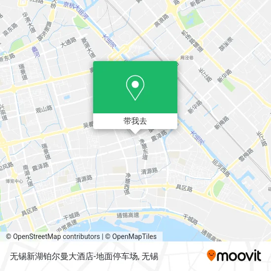 无锡新湖铂尔曼大酒店-地面停车场地图