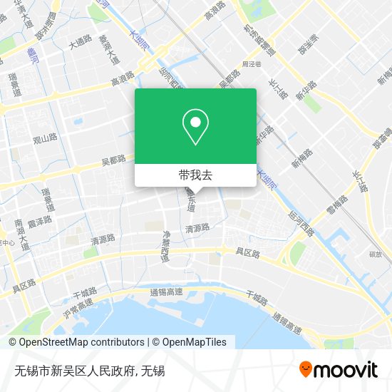无锡市新吴区人民政府地图