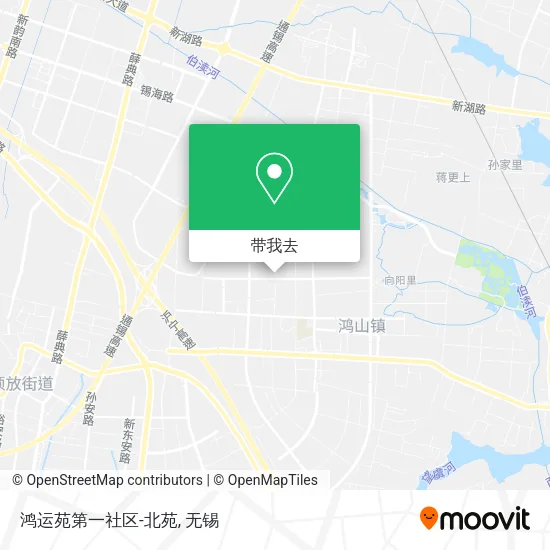 鸿运苑第一社区-北苑地图