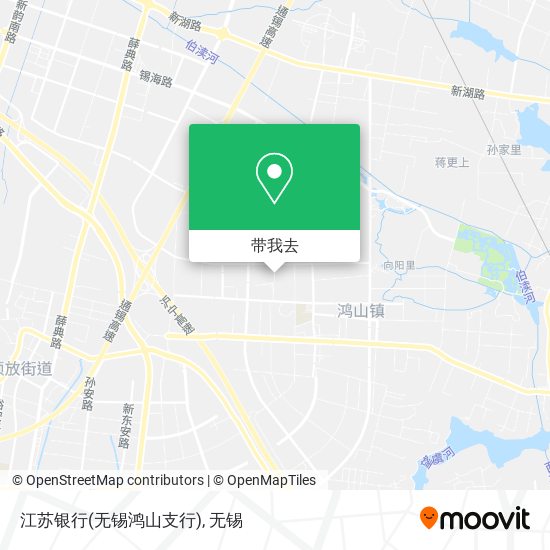 江苏银行(无锡鸿山支行)地图