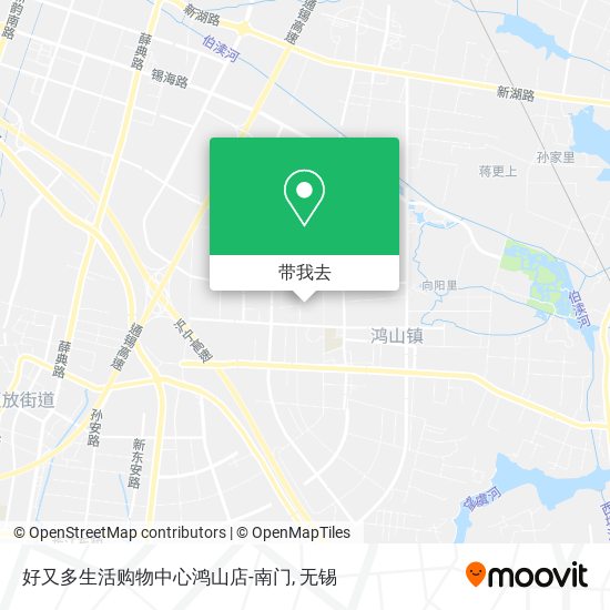 好又多生活购物中心鸿山店-南门地图