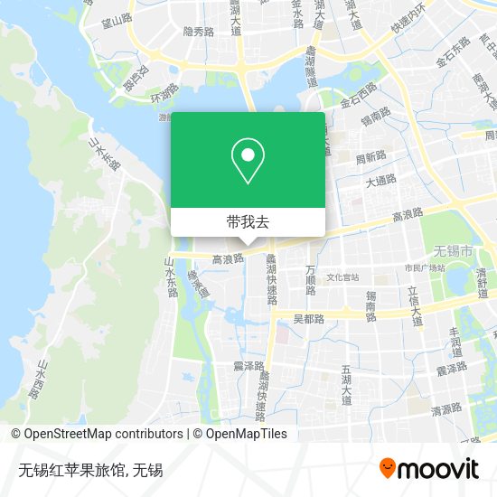无锡红苹果旅馆地图