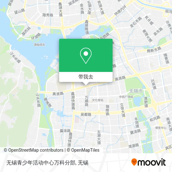 无锡青少年活动中心万科分部地图