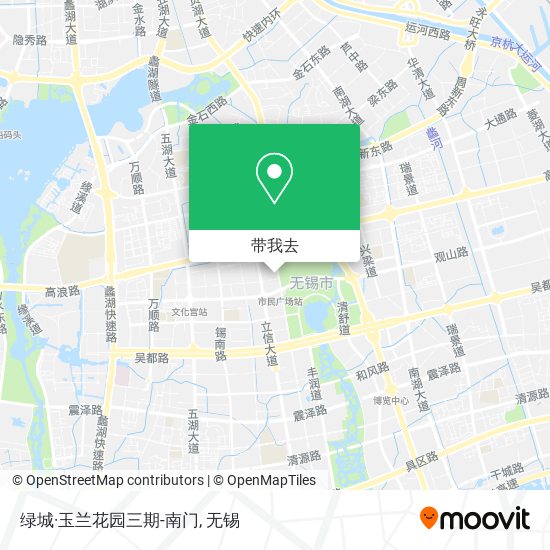 绿城·玉兰花园三期-南门地图