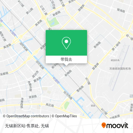 无锡新区站-售票处地图