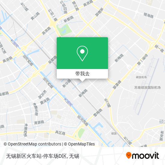 无锡新区火车站-停车场D区地图