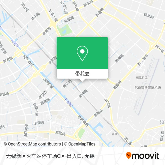 无锡新区火车站停车场C区-出入口地图
