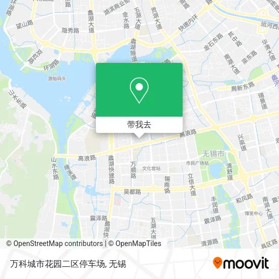 万科城市花园二区停车场地图