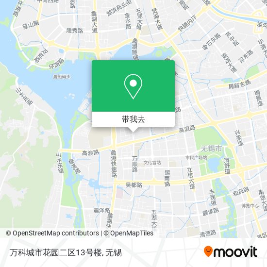 万科城市花园二区13号楼地图