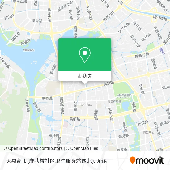 天惠超市(糜巷桥社区卫生服务站西北)地图